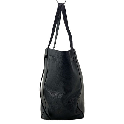 Celine Tote Bag Cabas Phantom Small With Belt Black Leather