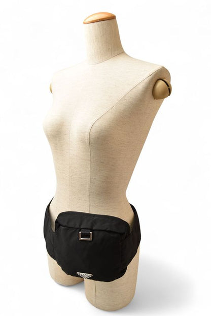 Prada Waist Bag Waist Pouch Body Bag Prada Nylon NERO Black Men Women