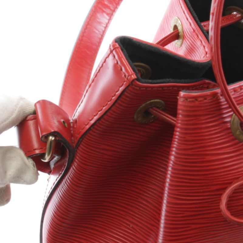 Louis Vuitton Petit Noe M44107 Shoulder Bag Epi Leather Red