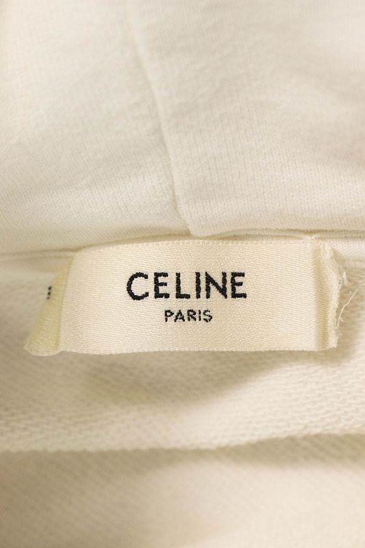 Celine 21AW 2y479052h Logo Studded Checker Pullover Hoodie Men's L