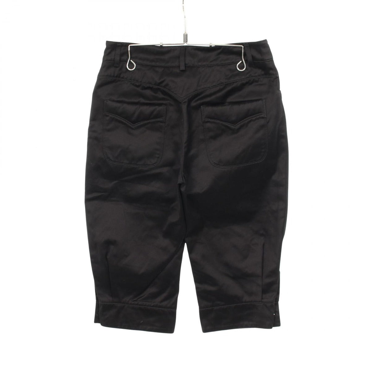 Chanel Pants CC Logo Rhinestone Flower Button Cotton Shorts — view 2