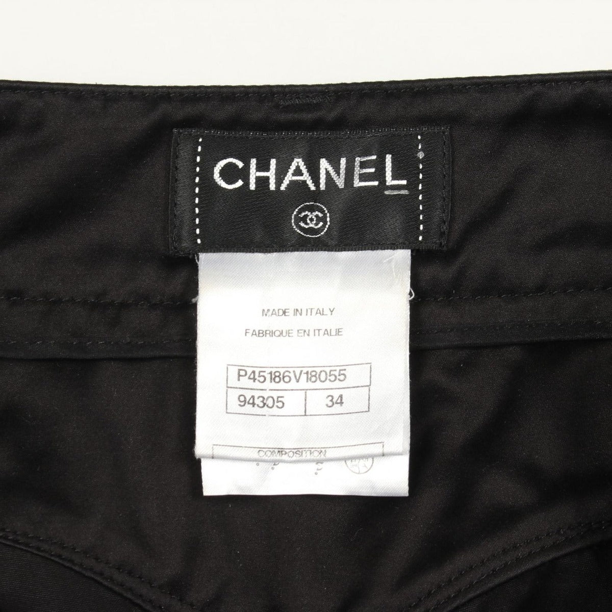 Chanel Pants CC Logo Rhinestone Flower Button Cotton Shorts — view 3