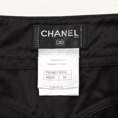 Chanel Pants CC Logo Rhinestone Flower Button Cotton Shorts — view 3
