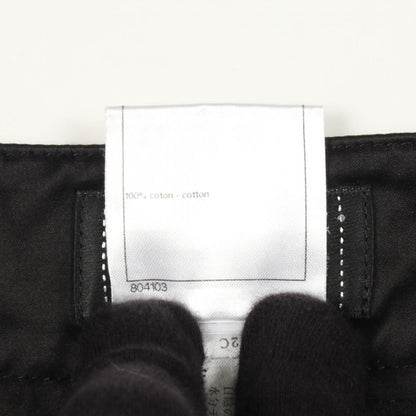 Chanel Pants CC Logo Rhinestone Flower Button Cotton Shorts — view 4