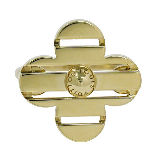 Authentic Louis Vuitton LV Petite Burg Fleur 750 YG Ring 49 9 Yellow Gold Viton