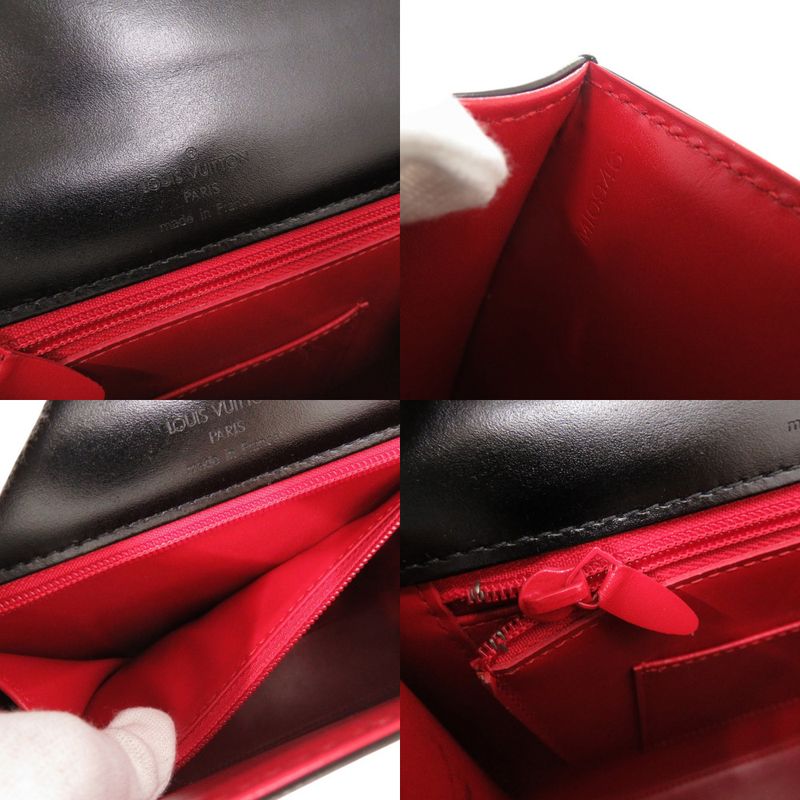 Louis Vuitton Athene Opera M63902 Leather Black Handbag Black LV 1919 Louis