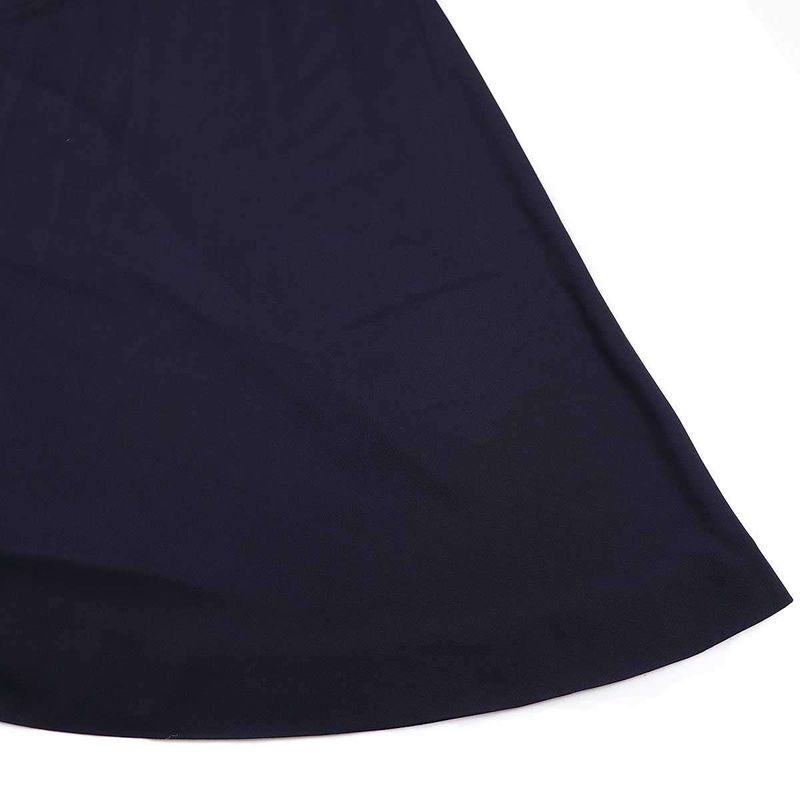 Chanel Tweed Combination Rayon Skirt P54588v41169 Navy 44