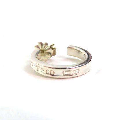 Tiffany & Co 1837 Narrow Hoop Earrings Sv925 Silver With Box And