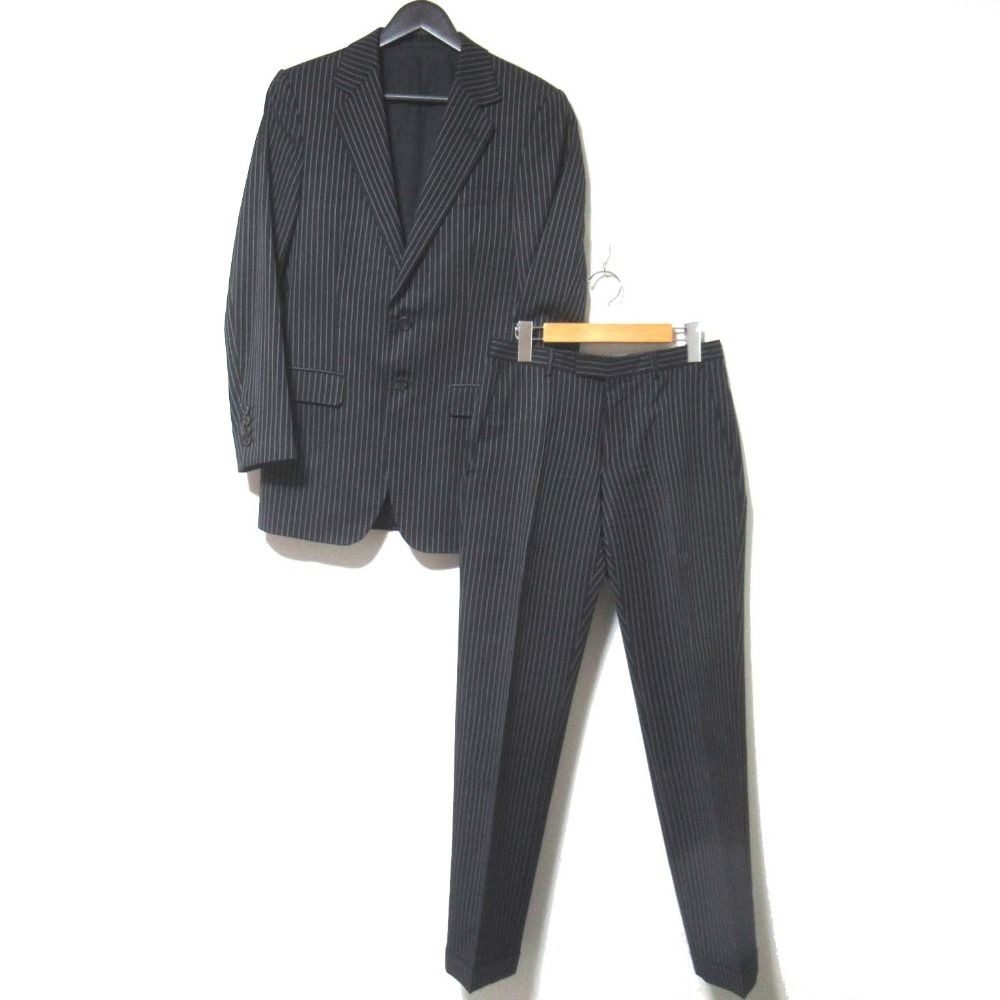 Gucci Era Pinstripe Tailored Jacket Trousers Pants Suit Set Black