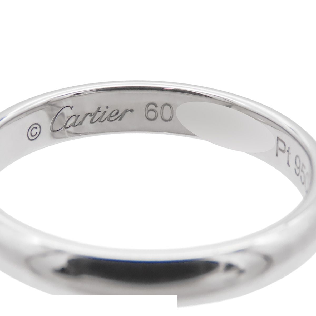 Cartier 1895 Wedding Ring Platinum 950 60 — view 4