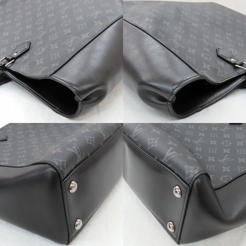 Louis Vuitton Grand Sac M44733 Monogram Eclipse Tote Bag Black Gray -
