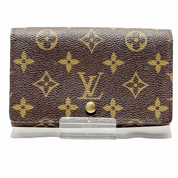 Louis Vuitton Monogram Porte Monebier Tresor M61730 Bifold Wallet Unisex