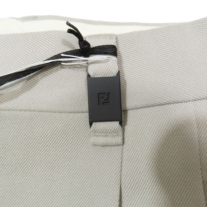 Unused 21aw Fendi Bermuda Pants Slacks Shorts FF Logo Hardware Half Pants 2