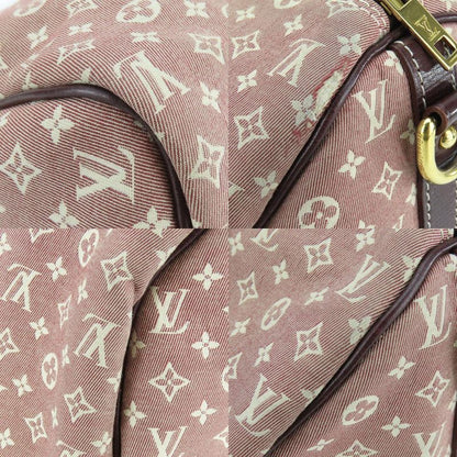 Louis Vuitton Handbag Speedy 30 M56704 Bandouliere Monogram Mini Lin Sepia