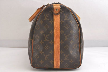 Louis Vuitton Monogram Keepall Bandouliere 45 M41418 Boston Bag 3232n