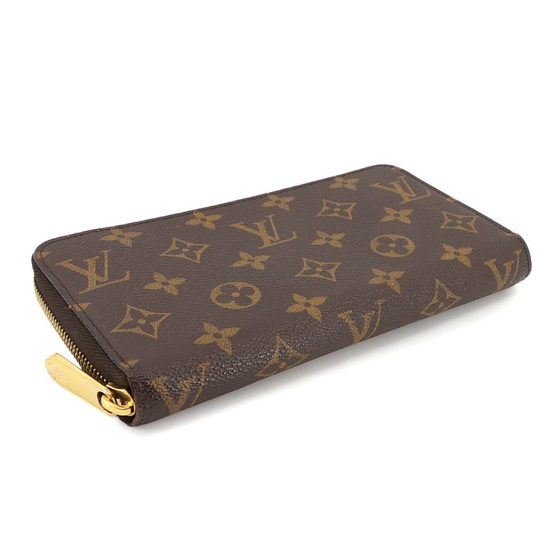 Louis Vuitton Monogram Zippy Wallet Round Zipper Long Wallet Brown M42616