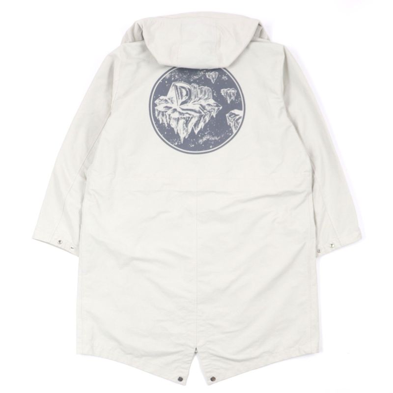 DIOR Homme 23AW 39c308a5834 Back Print Hooded Technical Cotton Double Zip Up