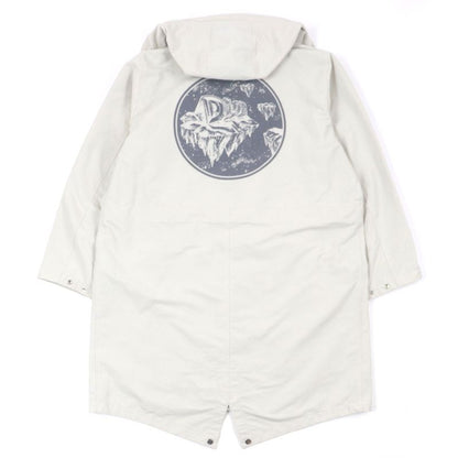 DIOR Homme 23AW 39c308a5834 Back Print Hooded Technical Cotton Double Zip Up