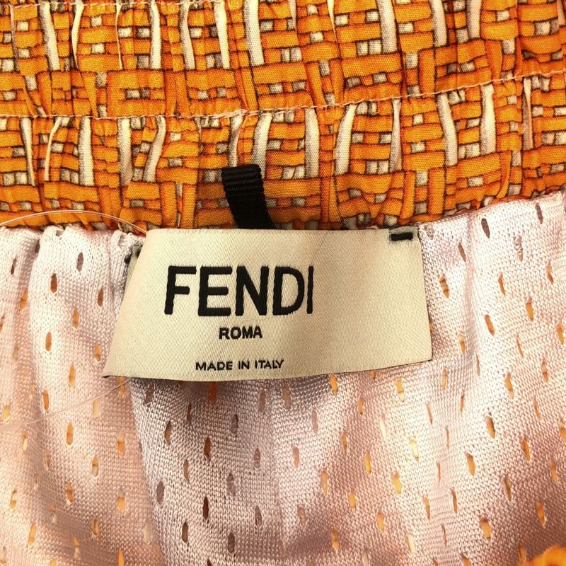 Fendi Ff Nylon Shorts Yellow S