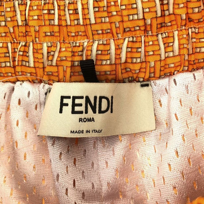 Fendi Ff Nylon Shorts Yellow S