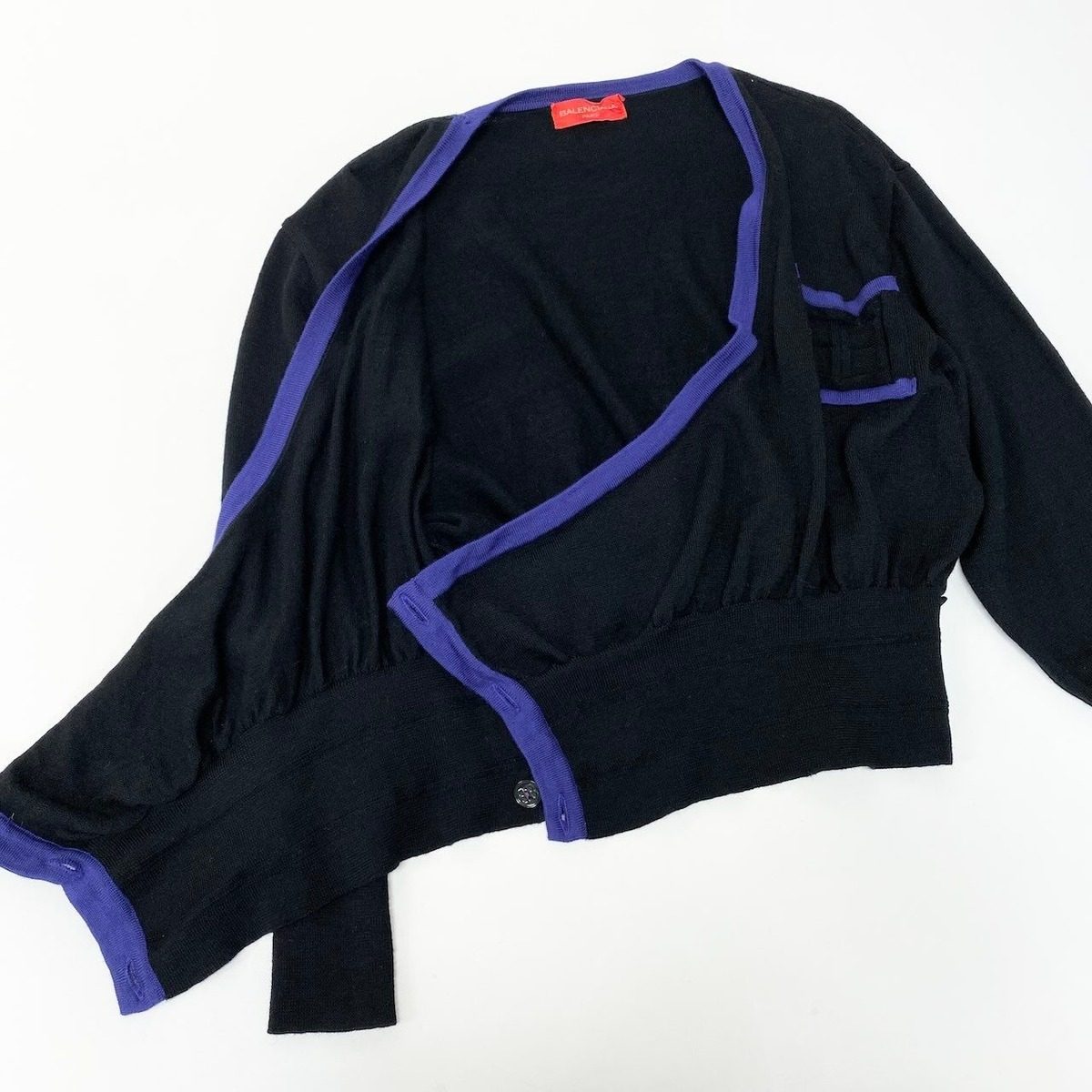 Balenciaga Long Sleeve Knit Cardigan Bblogo Deformed — view 5