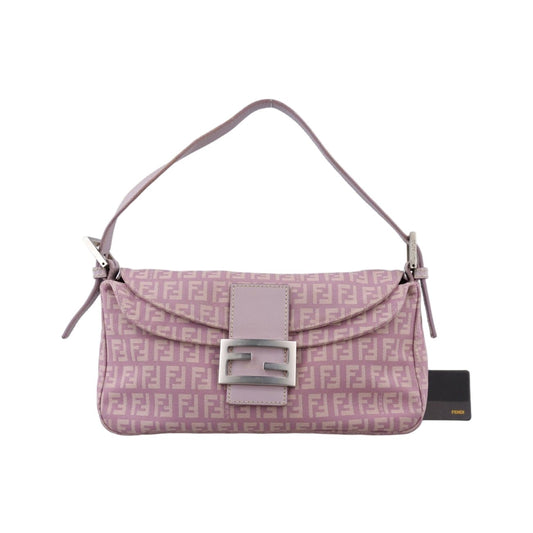 Fendi Mamma Bucket Pink Canvas Handbag