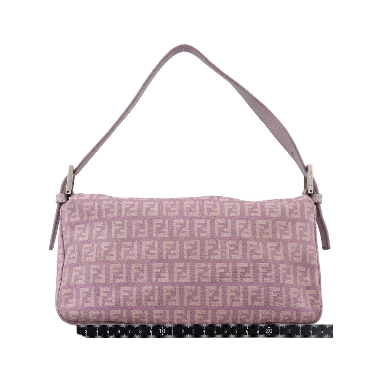 Fendi Mamma Bucket Pink Canvas Handbag — view 2