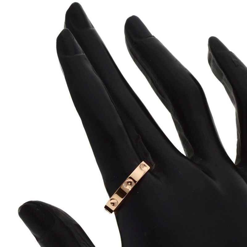 Louis Vuitton Petite Berg Empreinte #60 Ring 18K Pink Gold Unisex