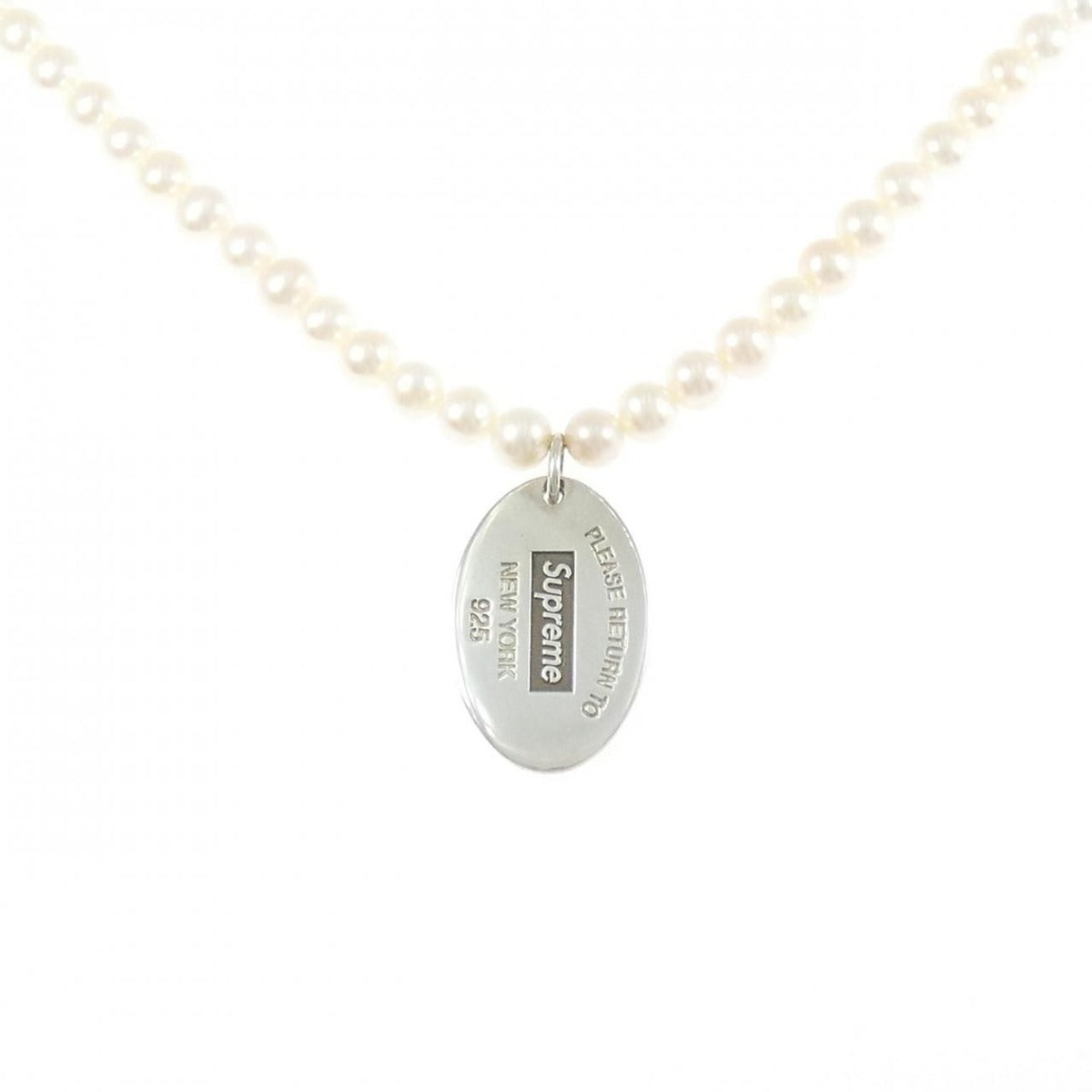 Tiffany & Co Oval Tag Necklace