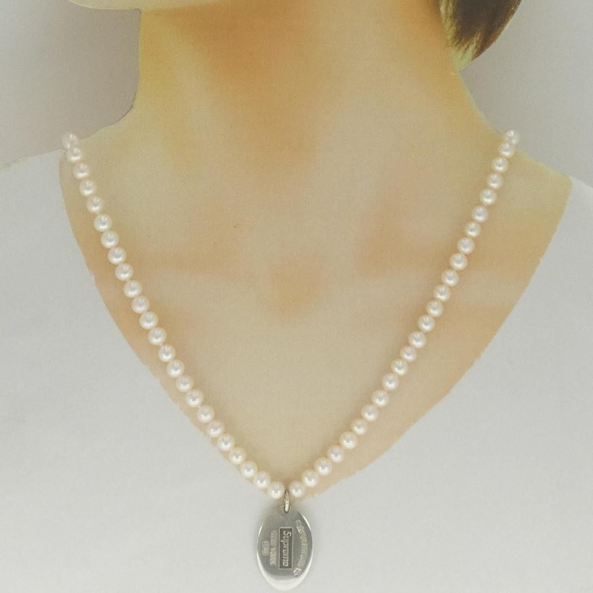 Tiffany & Co Oval Tag Necklace — view 6