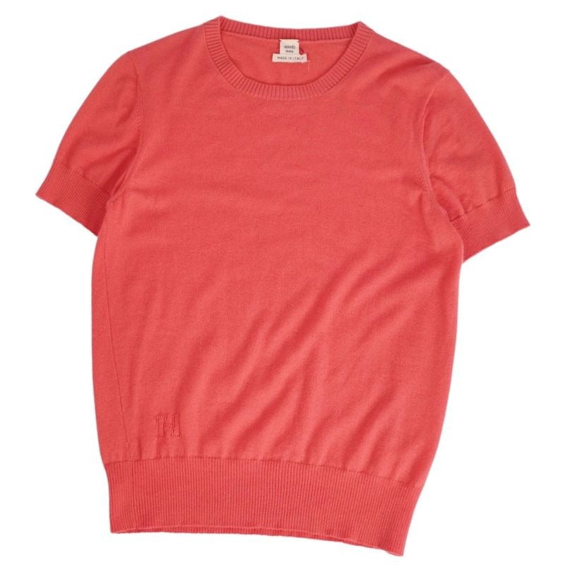 Hermes Knit Sweater Short Sleeves Cashmere