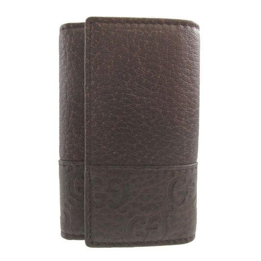 Gucci Guccissima Leather Brown 6-Ring Key Case 1431
