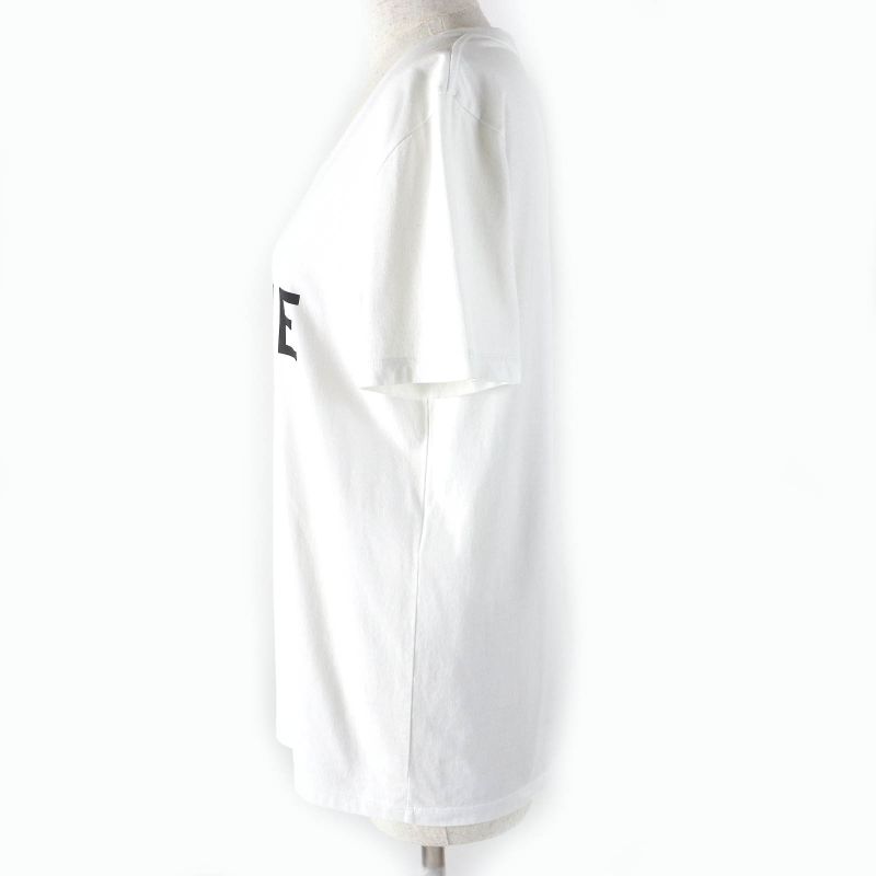 Celine 2x314916g 100% Cotton Logo Print Crew Neck Short Sleeve T-shirt White