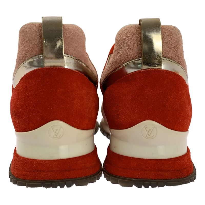 Louis Vuitton - Suede Leather Runaway LV Circle Logo Sneakers - 38 - Bordeaux