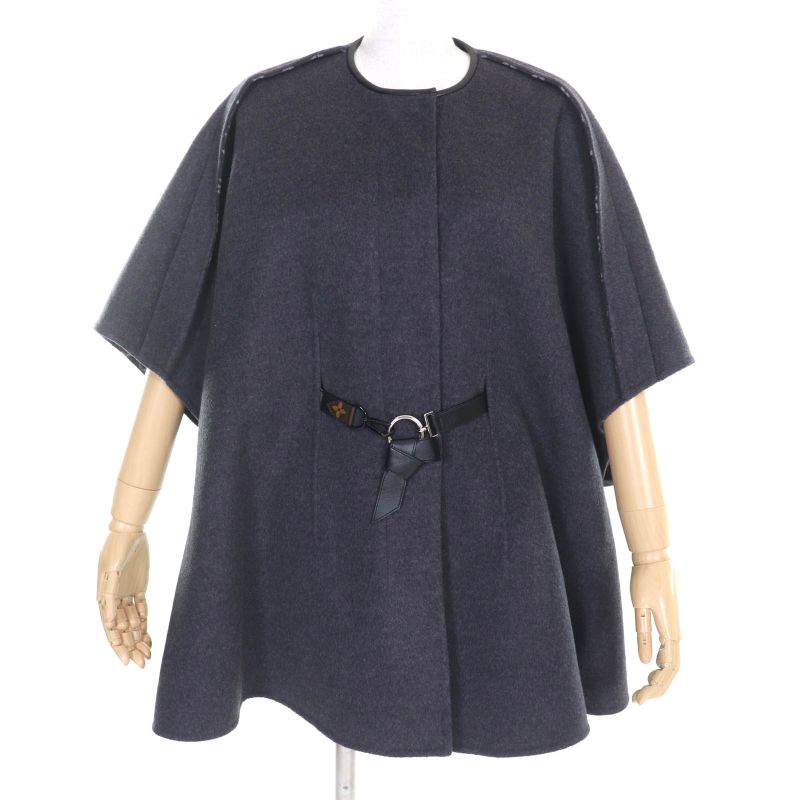 Louis Vuitton Fgc038qwe Wool-silk Blend With Belt Monogram Leather Used Winged