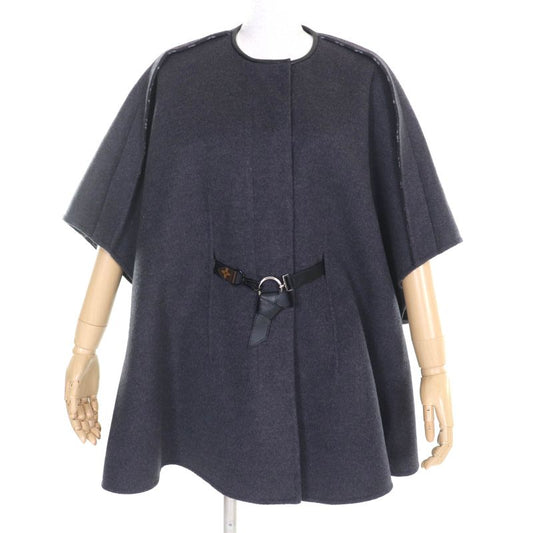 Louis Vuitton Fgc038qwe Wool-silk Blend With Belt Monogram Leather Used Winged