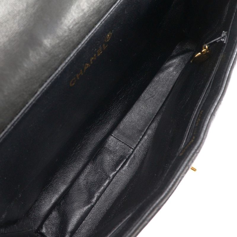 Chanel Double Face Matelasse Lambskin Black Ladies Handbag