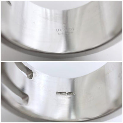 Gucci Logo Ring Ec21087 Silver Ring Size 19