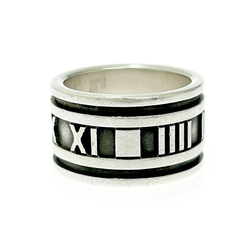 Tiffany & Co Silver Atlas Wide Ring 11.2g 925 Engraved 483461 Ring