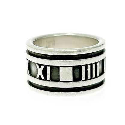 Tiffany & Co Silver Atlas Wide Ring 11.2g 925 Engraved 483461 Ring