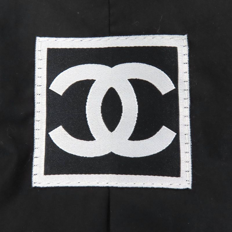CHANEL Vintage 09P P35275 Coco Mark Hardware Back Logo Lamb Leather Zip Up