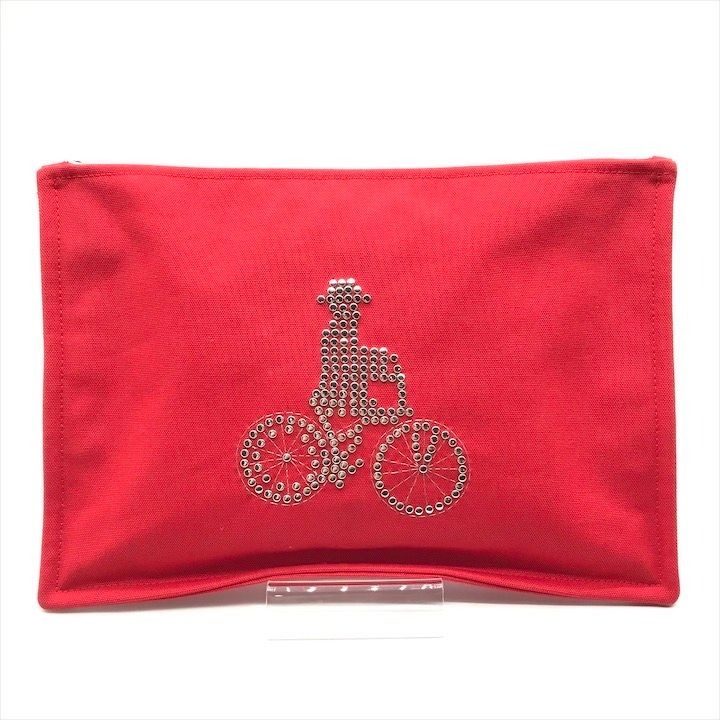 Hermes Velocipedist Bicycle Flat Pouch Red