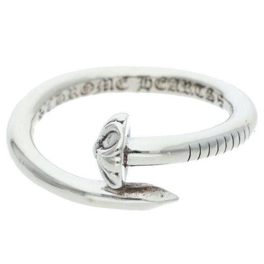 Chrome Hearts Nail Crsball Cross Ball Silver Ring