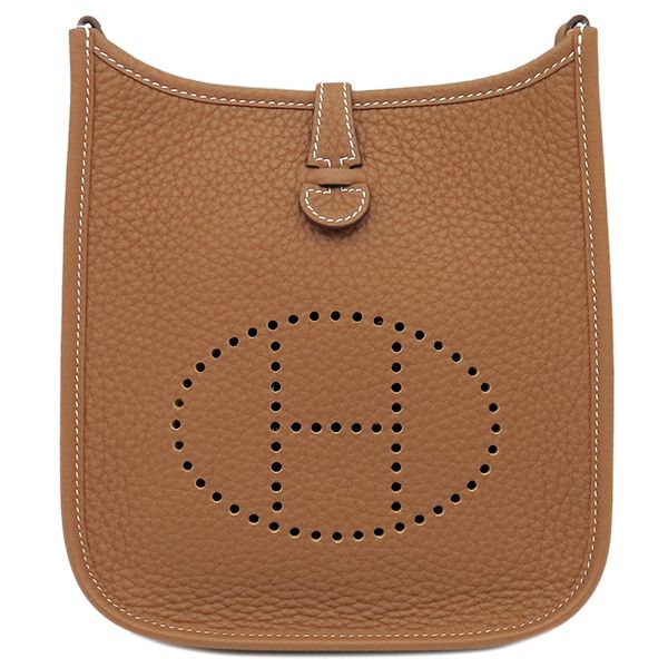 Hermes Shoulder Bag Evelyn TPM Amazon Zig Zag Taurillon Clemence Gold Silver