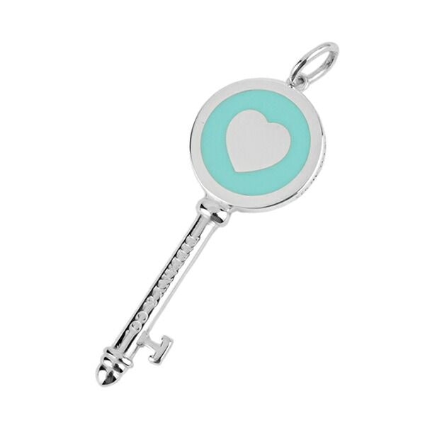 Tiffany & Co Charm Heart Key Pendant Silver