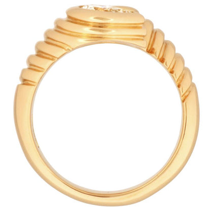 Bulgari Bvlgari Doppio Bachelato Ring With Diamonds Approx 95 18K Yellow Gold