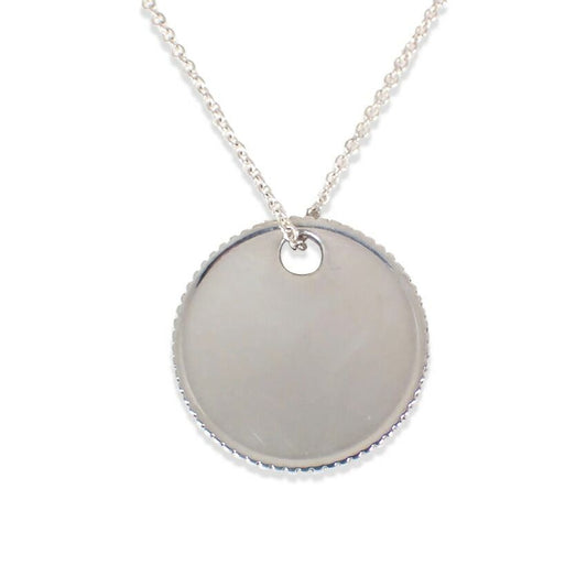 Tiffany & Co. 925 Coin Edge Pendant Necklace