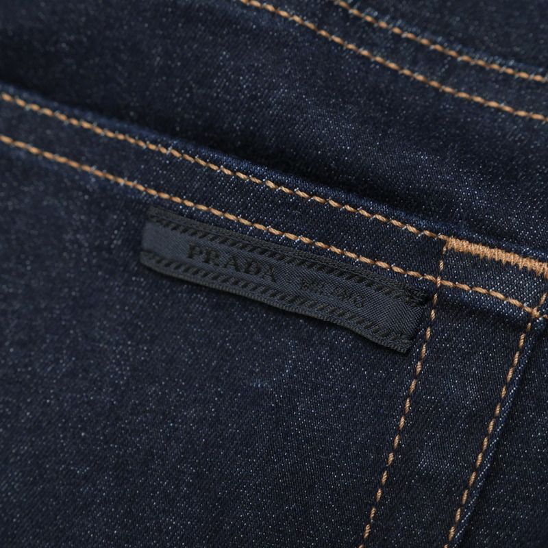 Prada Pants Size 33 Jeans Denim Pants Straight Pants Stretch Button Fly