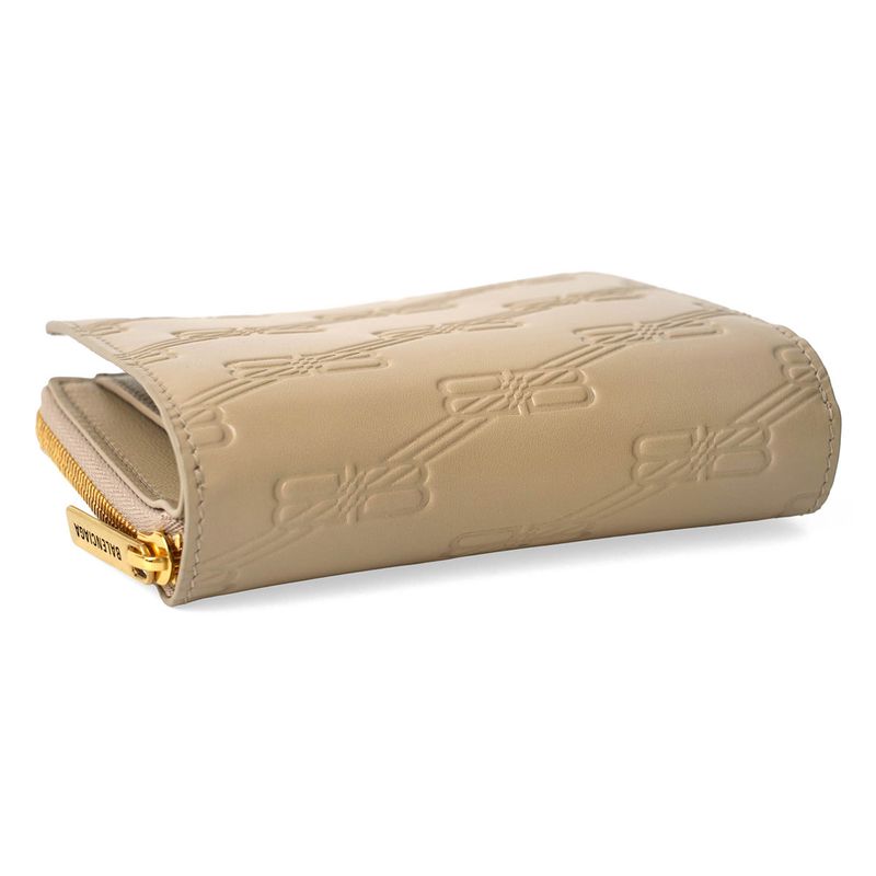 Balenciaga Bifold Wallet In Signature Taupe