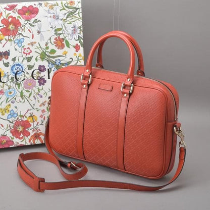 Gucci Diamante 2 way Business Bag GG Leather Red